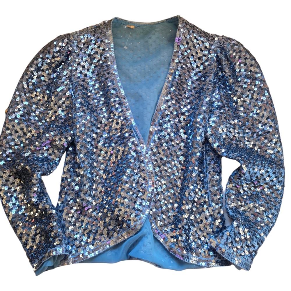 Cerulean Sequin Jacket